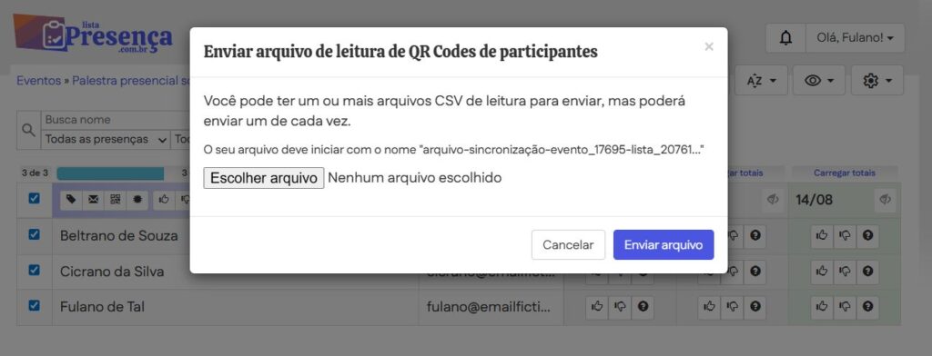 Fazendo sincronização manual, se necessário
